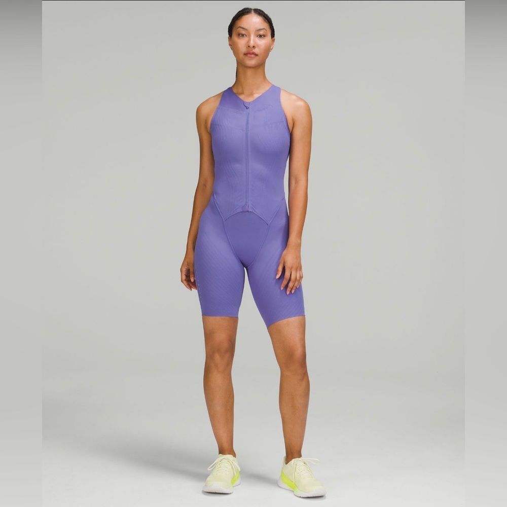 Lululemon Sense knit Running purple one piece size 8